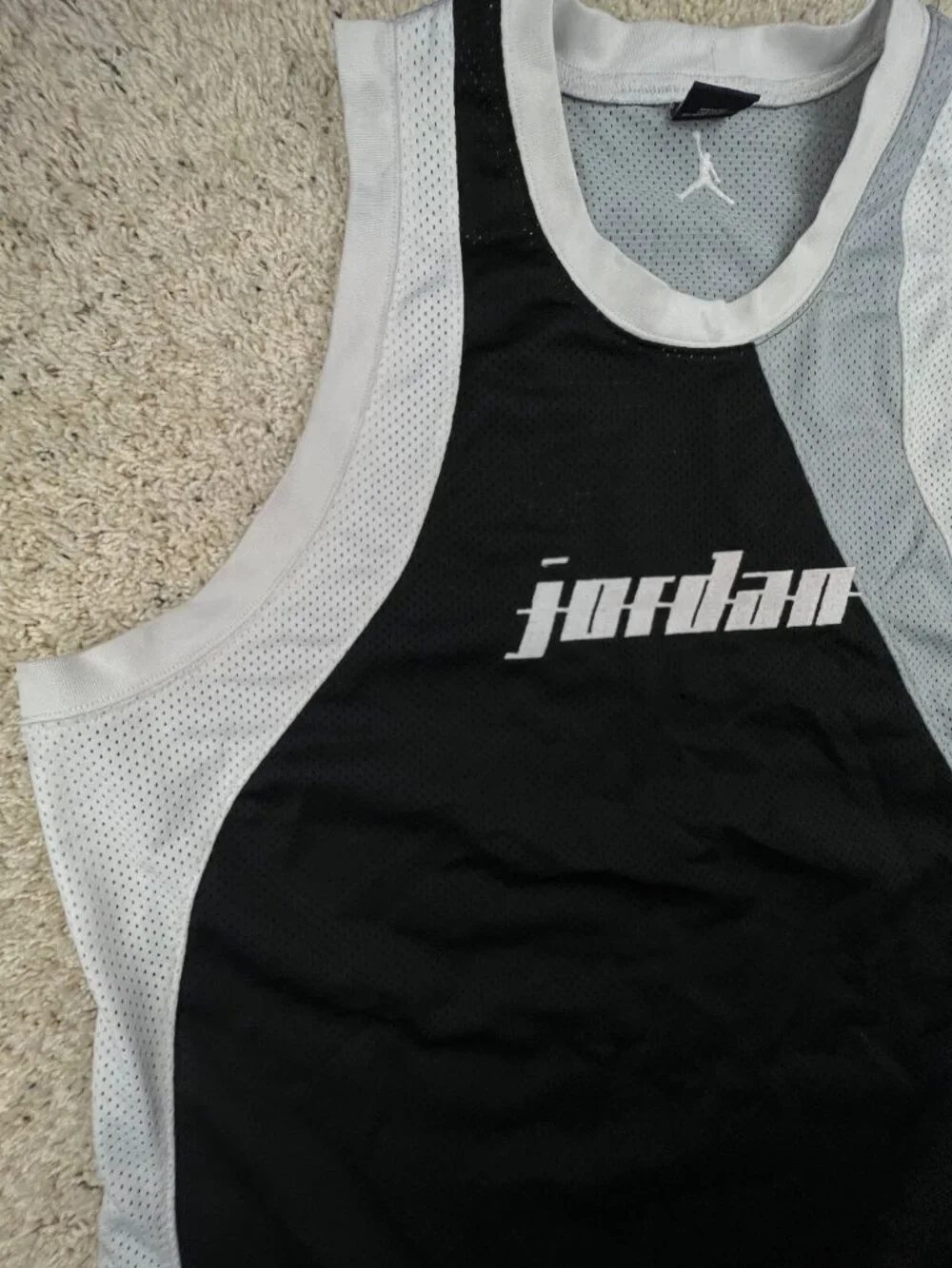 Nike Air Jordan 20th Anniversary Jersey Embroidered Mens Size 2XL Black White